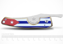 Сигарный нож Le Petit - Flag - Cuba Light Wood